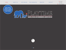 Tablet Screenshot of playtimenannies.co.uk